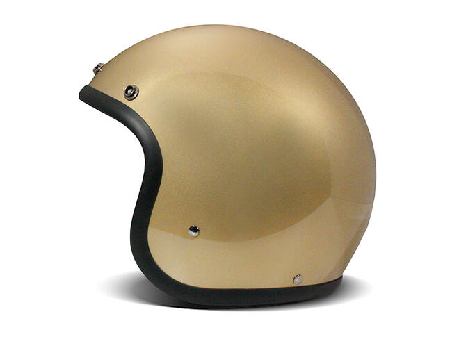 Casco Jet Fibra Vintage Gold Dmd