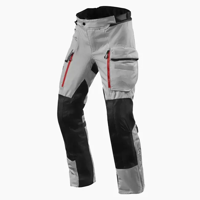 Pantaloni Da Moto Argento/nero Revit Uomo