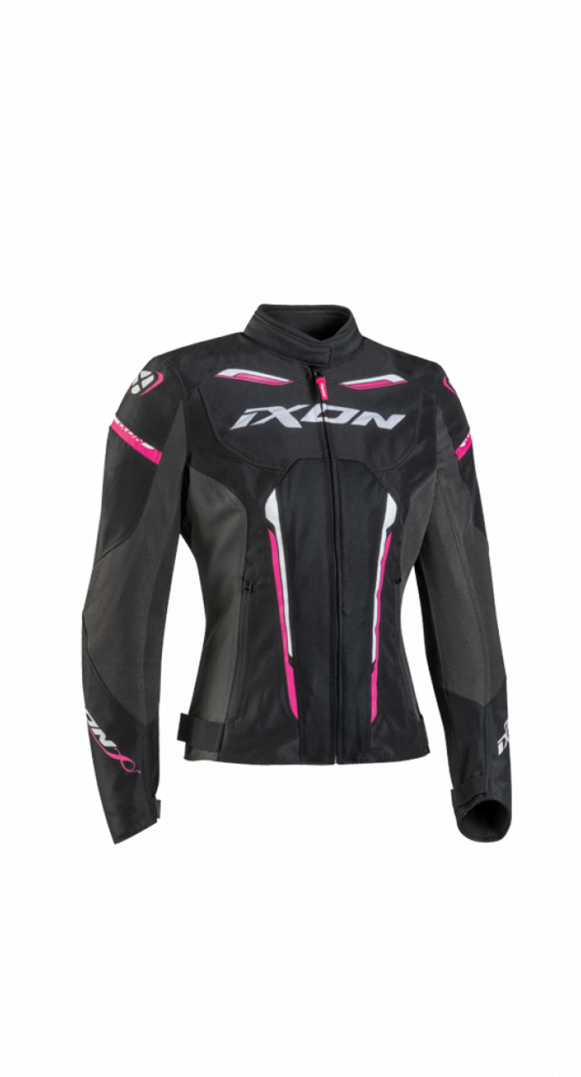 Ixon Giacche E Giubbotti Da Moto Nero/antracite/fucsia Donna