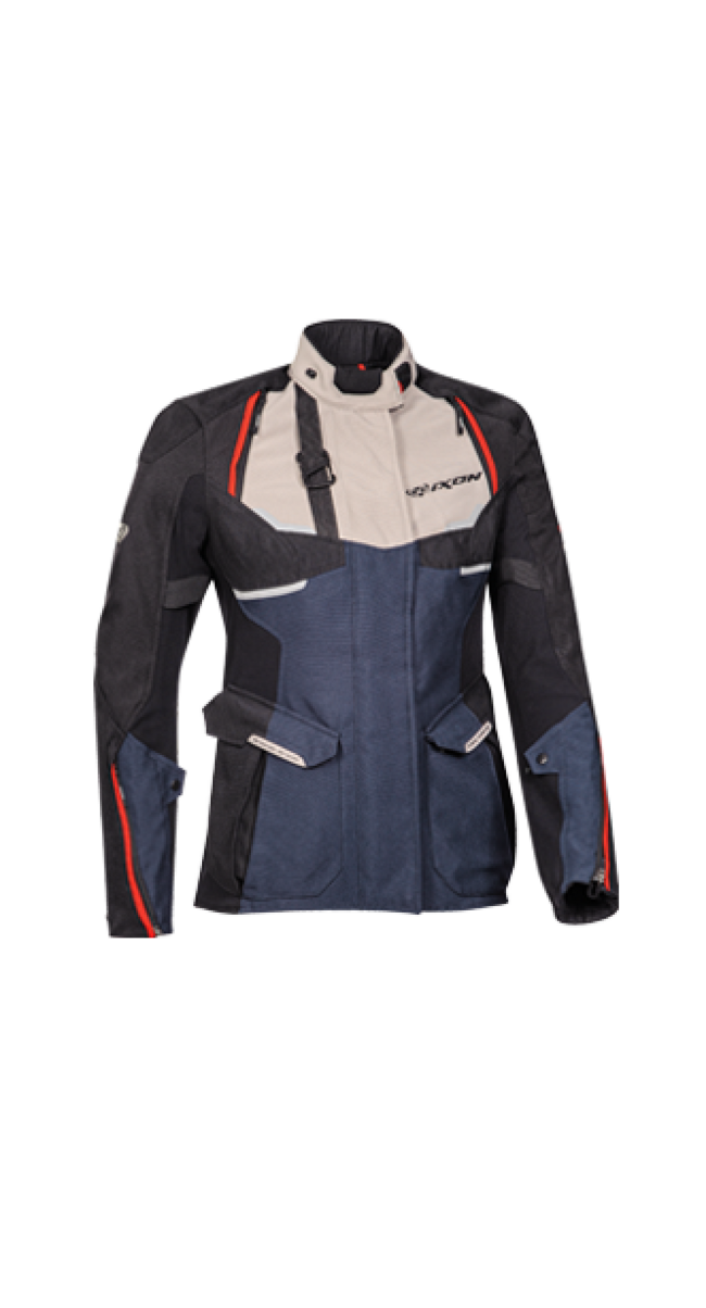 Giacche E Giubbotti Da Moto Grigio/blu/nero Ixon Donna