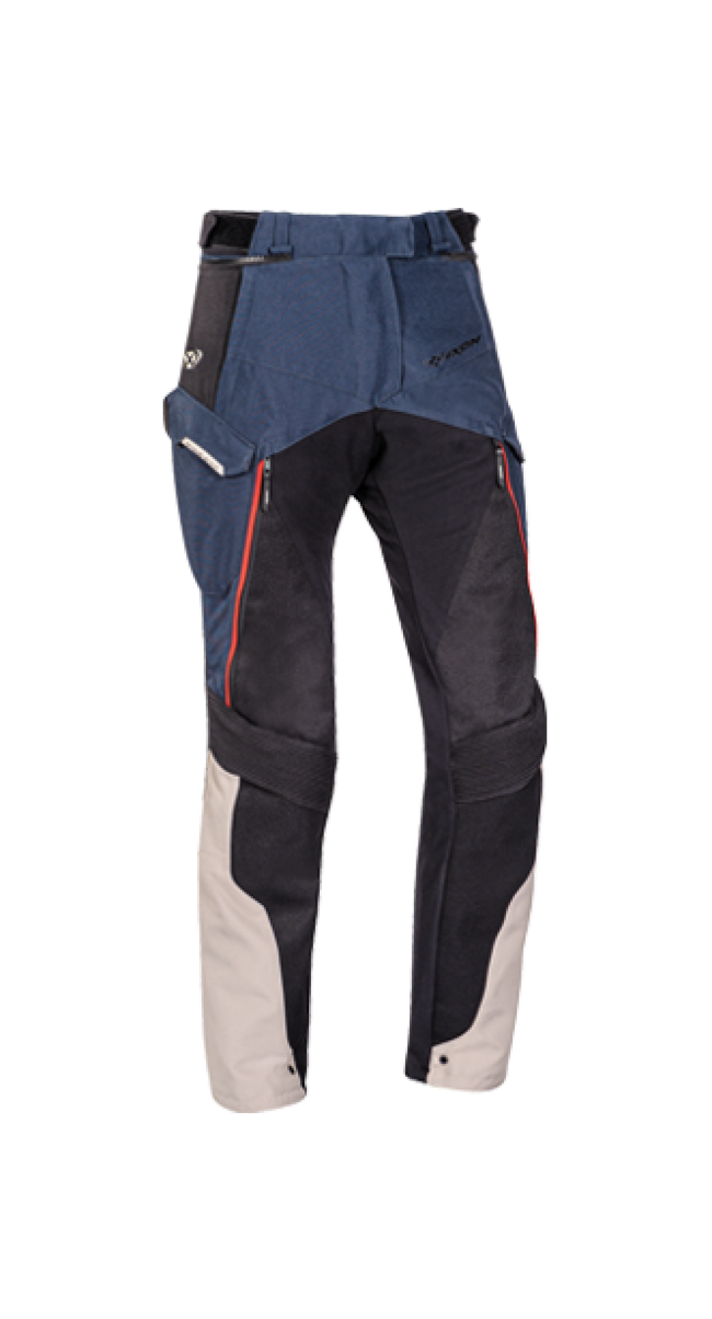 Ixon Pantaloni Da Moto Grigio/blu/nero Donna