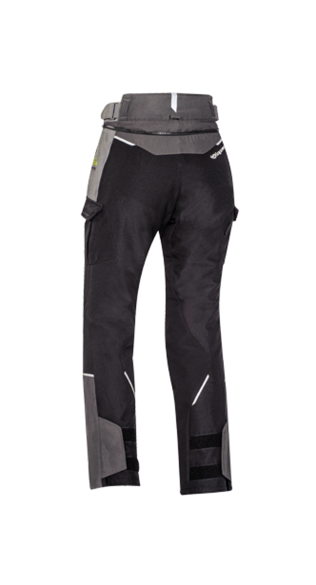 Ixon Pantaloni Da Moto Nero/grigio/giallo Donna