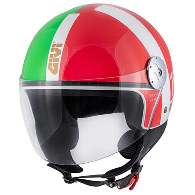 Givi Caschi Demijet Verde/bianco/rosso