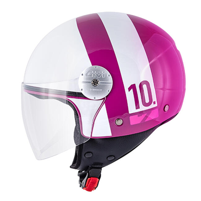 Caschi Demijet Bianco/viola Givi