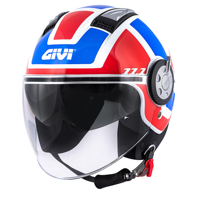 Givi Caschi Jet Bianco/rosso/blu