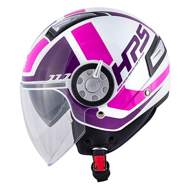 Caschi Jet Bianco/viola Givi