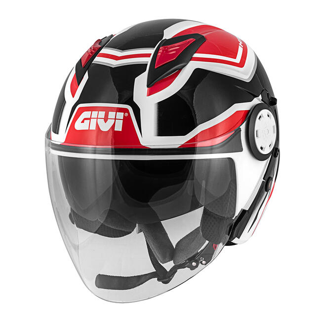 Givi Caschi Jet Bianco/rosso/nero