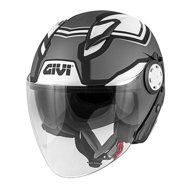 Givi Caschi Jet Titanio/nero/bianco