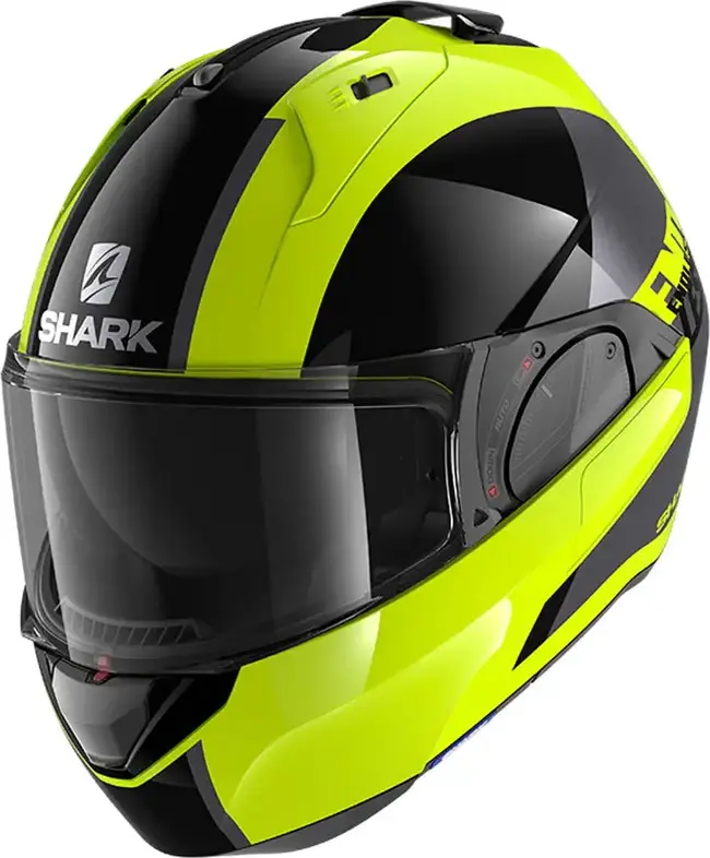 Caschi Modulari Nero/giallo Shark