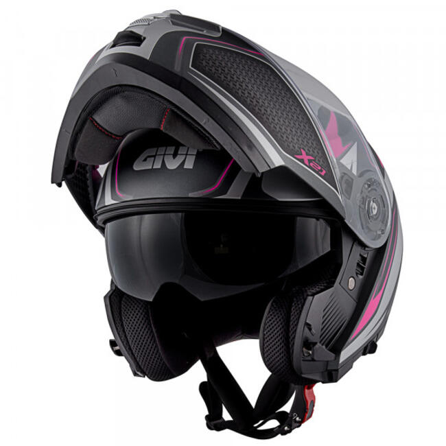 Caschi Modulari Argento/fucsia Givi