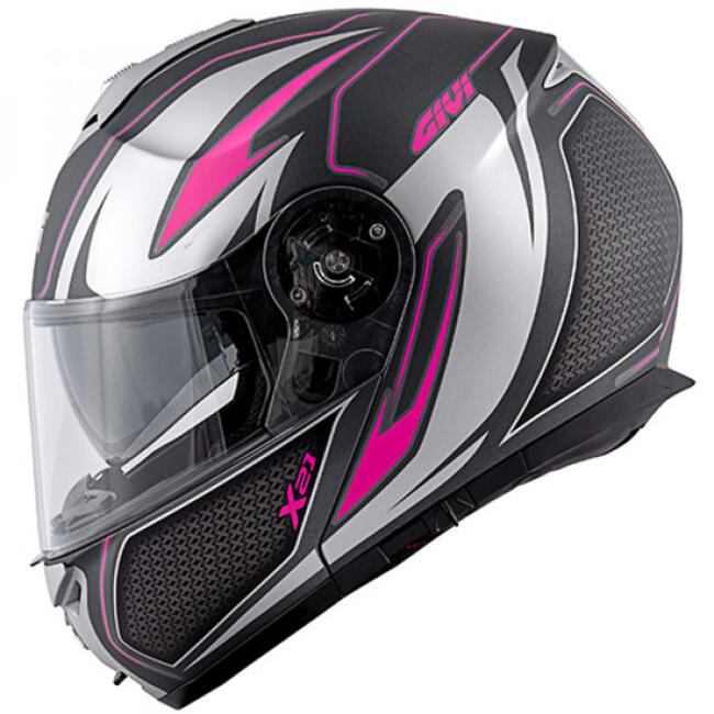 Caschi Modulari Argento/fucsia Givi