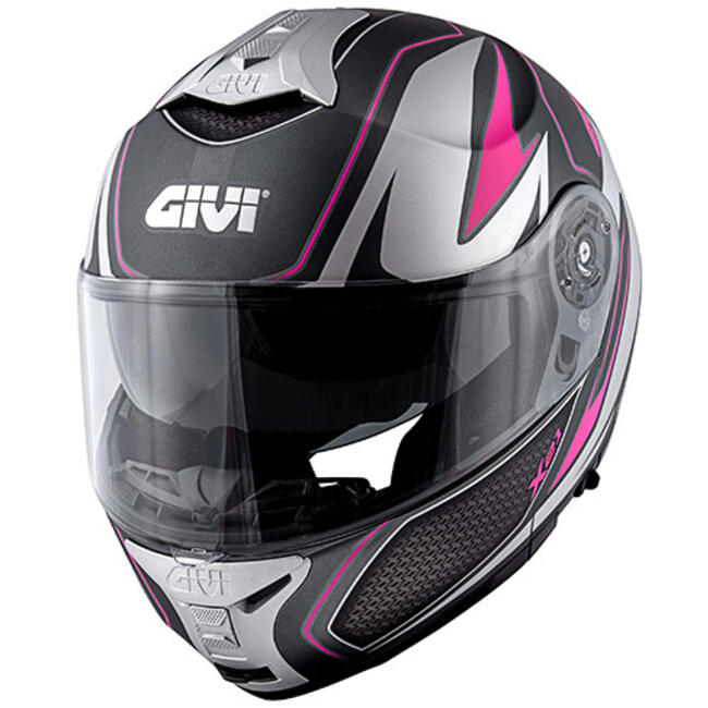 Givi Caschi Modulari Argento/fucsia