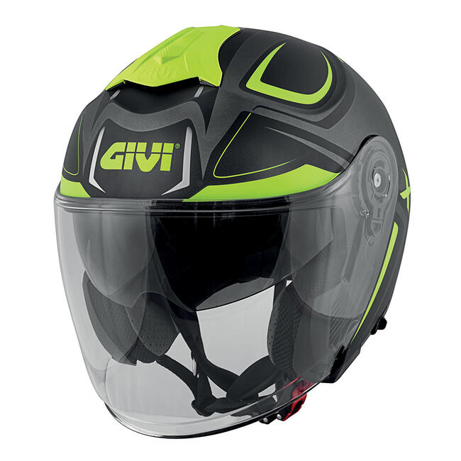 Givi Caschi Jet Titanio/nero/giallo