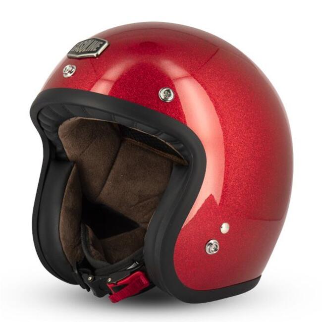 Caschi Jet Rosso Gasoline