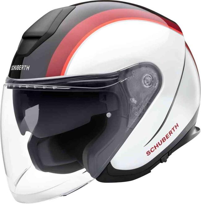 CASCO JET M1 PRO SOLID SCHUBERTH OUTLINE RED   FuorigiriWeb 