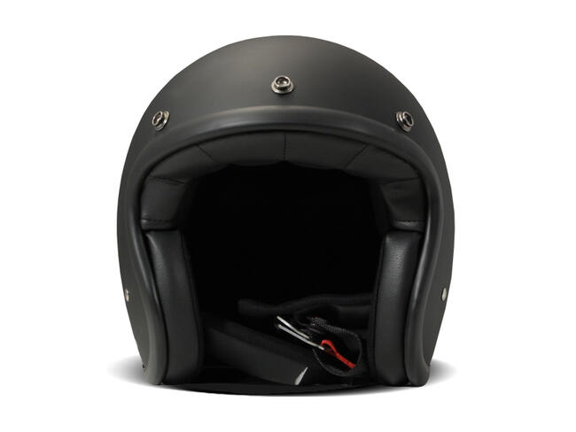 Casco Jet Fibra Vintage Matt Black Dmd