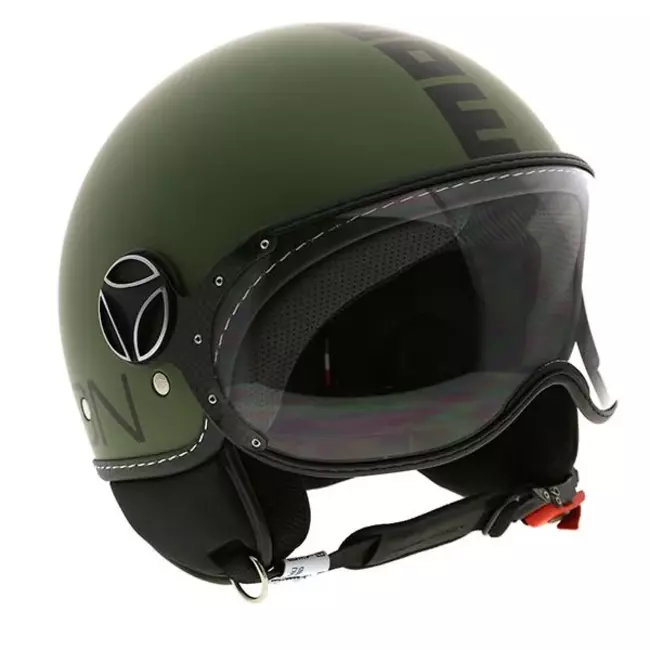 Momo Design Caschi Demijet Military Green Matt/black