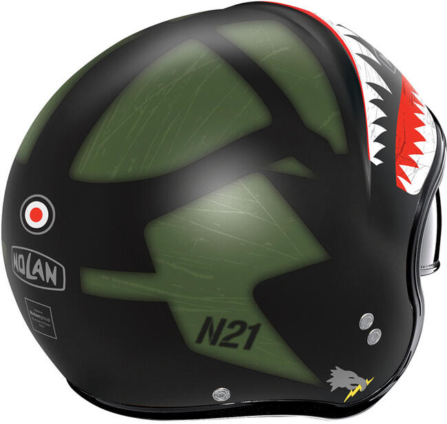 Nolan Caschi Jet Nero/verde