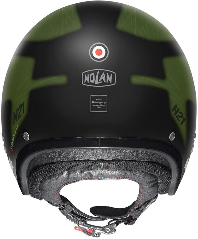 Caschi Jet Nero/verde Nolan