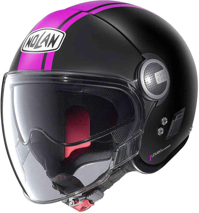 Nolan Caschi Jet Nero/rosa