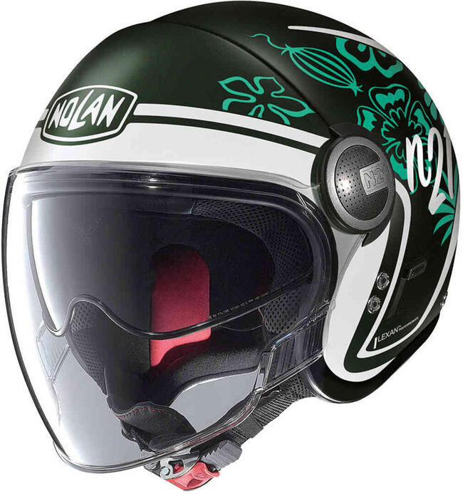 Casco Jet N21 Visor Playa 089 Flat Forest Green Nolan