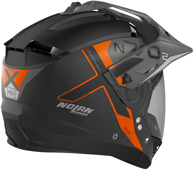 Caschi Modulari Nero/arancio Nolan