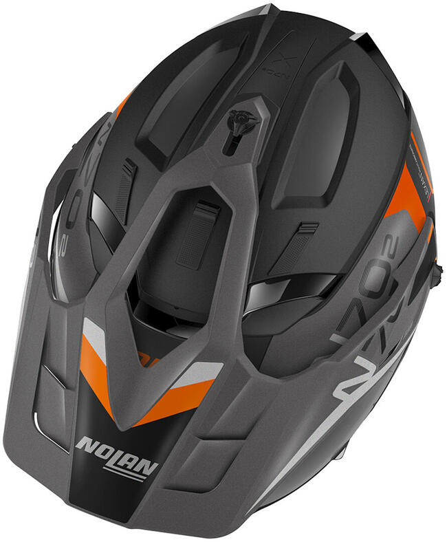 Caschi Modulari Nero/arancio Nolan