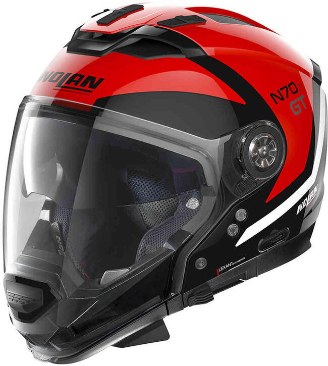 Nolan Caschi Modulari Nero/rosso
