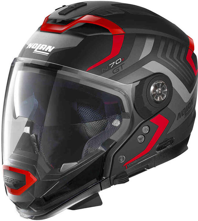 Nolan Caschi Modulari Nero/rosso