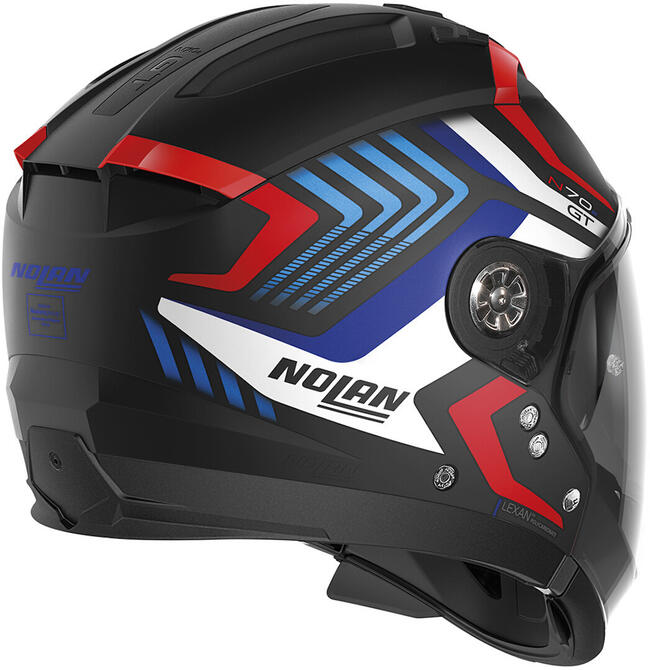 Caschi Modulari Nero/bianco/rosso Nolan