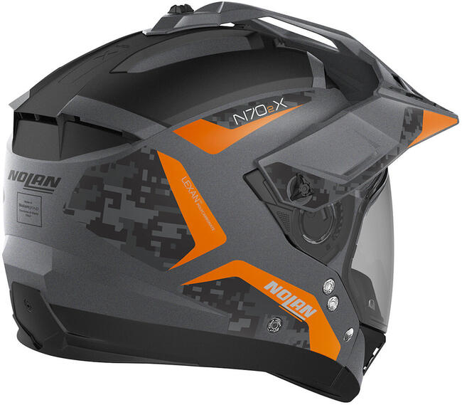 Caschi Modulari Lava Grey/arancio Nolan
