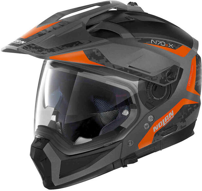Nolan Caschi Modulari Lava Grey/arancio