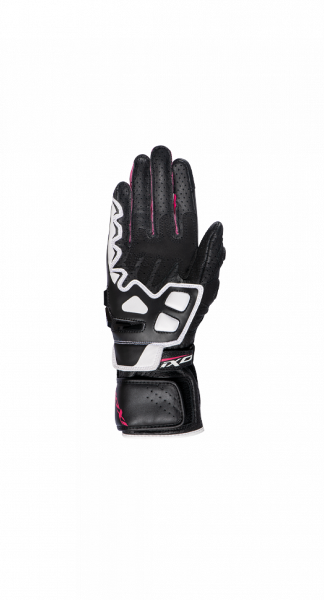 Ixon Guanti Da Moto Nero/bianco/fucsia Donna