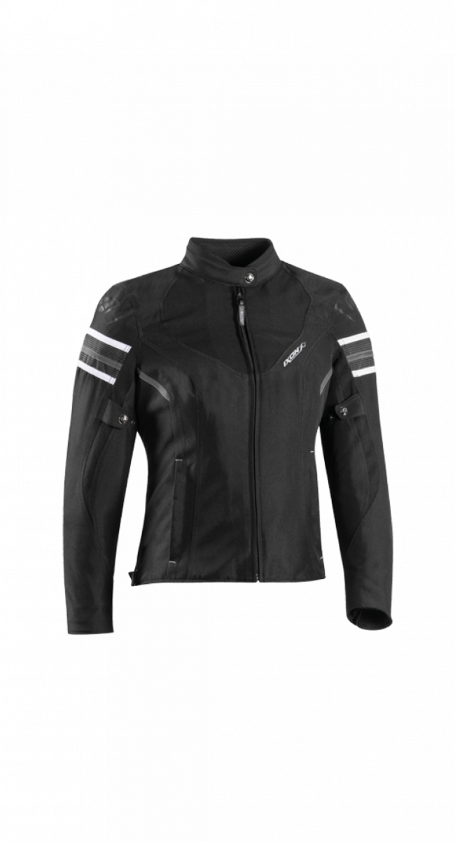 Ixon Giacche E Giubbotti Da Moto Nero/bianco/grigio Donna