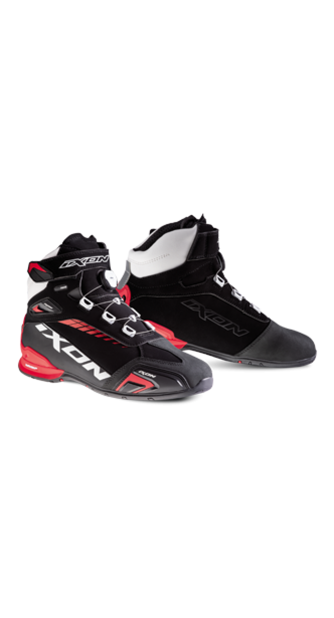 Ixon Scarpe Da Moto Nero/bianco/rosso Uomo