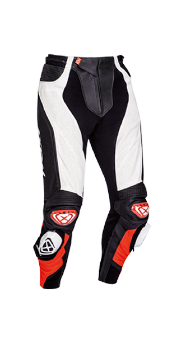 Ixon Pantaloni Da Moto Nero/bianco/rosso Uomo