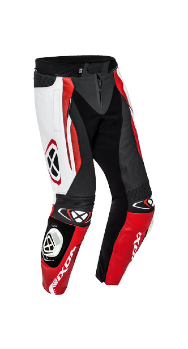 Ixon Pantaloni Da Moto Nero/bianco/rosso