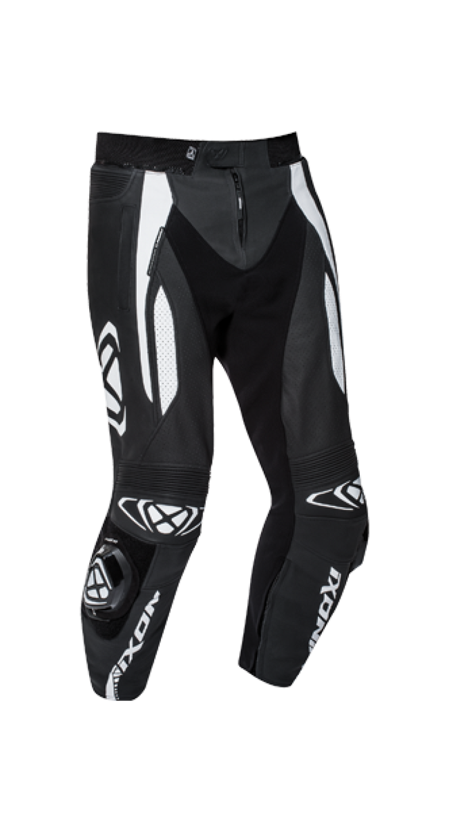 Pantaloni Da Moto Nero/bianco Ixon