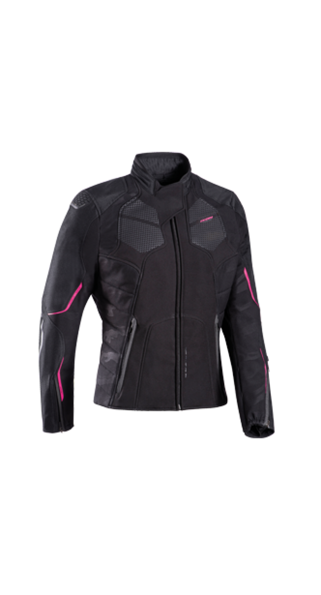 Ixon Giacche E Giubbotti Da Moto Nero/fucsia Donna