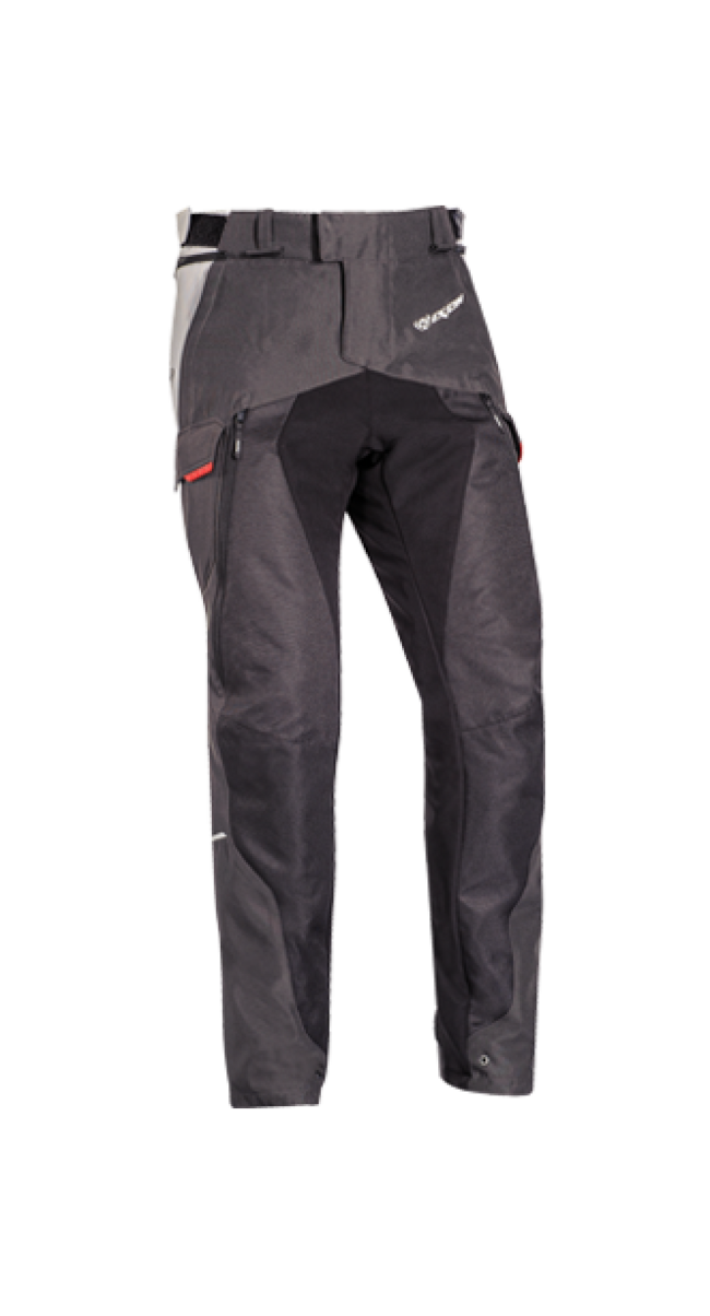 Ixon Pantaloni Da Moto Nero/grigio/rosso Uomo