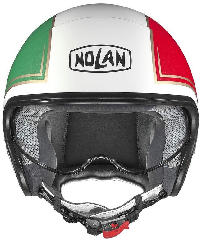 Casco Jet N21 Tricolore 031 Metal White Green Red Nolan