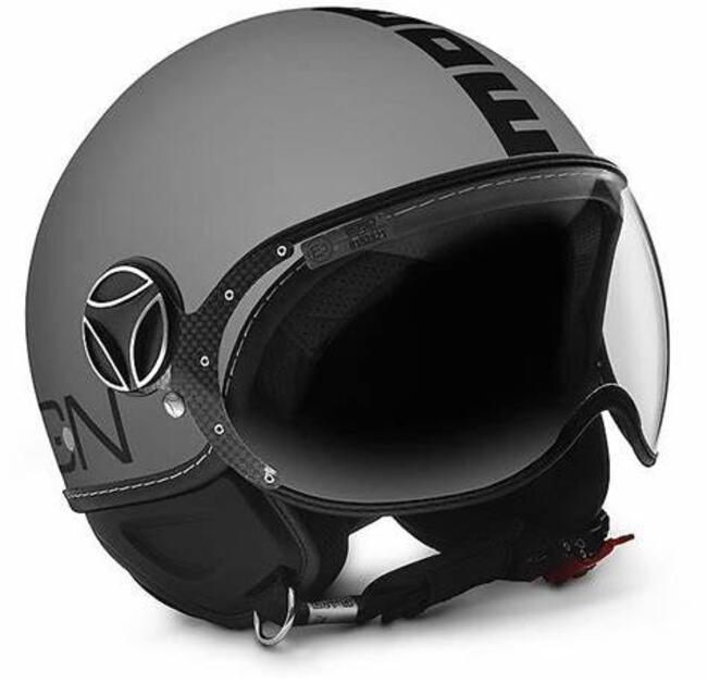 Momo Design Caschi Demijet Grey Matt/black