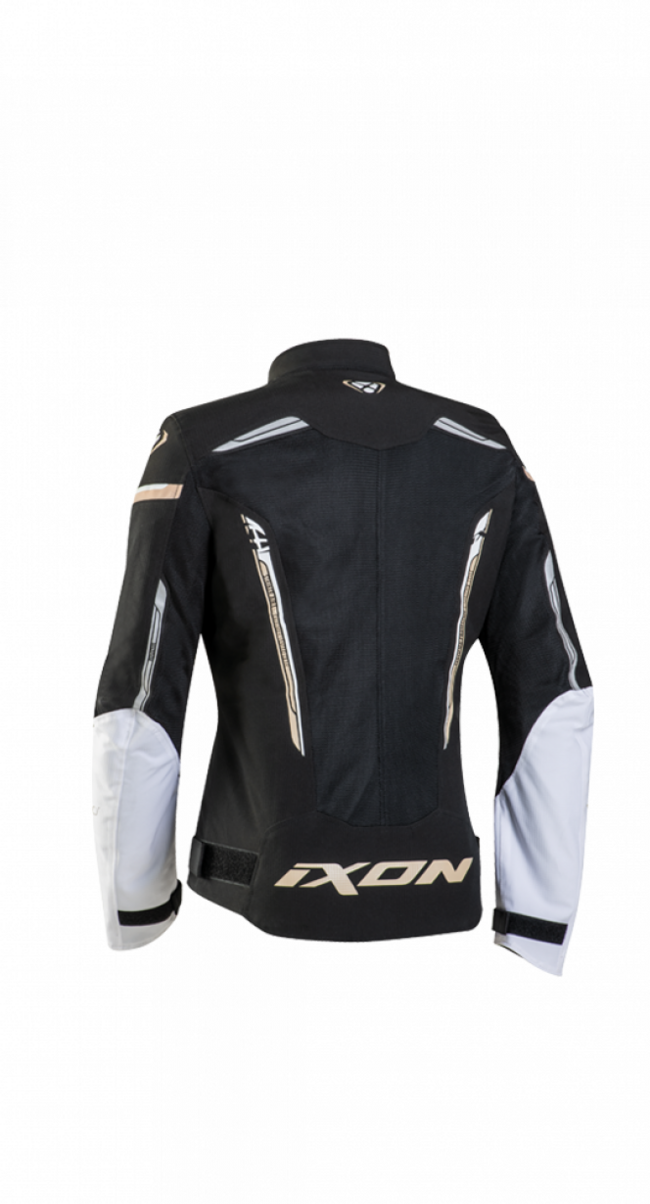 Ixon Giacche E Giubbotti Da Moto Nero/bianco/oro Donna