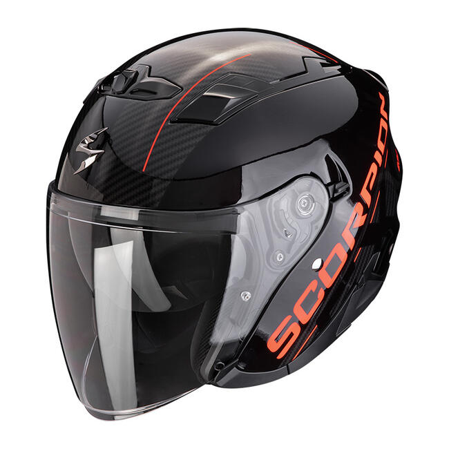 Caschi Jet Nero/rosso Scorpion