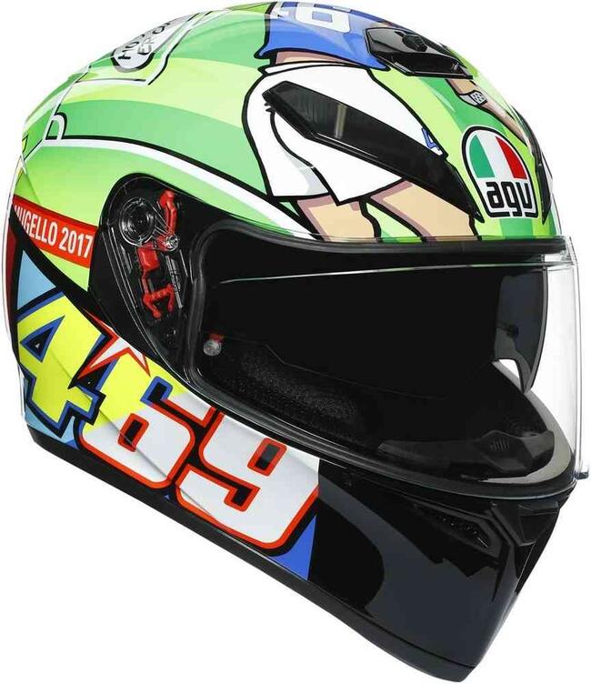 Casco Integrale K3 Sv E2205 Top Rossi Mugello 2017