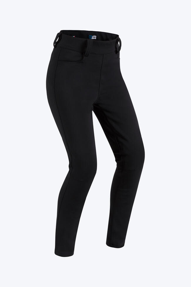 Pmj Pantaloni Da Moto Nero Donna