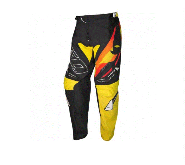 Ufo Pantaloni Da Moto Nero/giallo Uomo