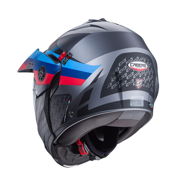 Caberg Caschi Modulari Nero/rosso/blu Unisex