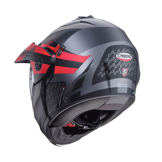 Caberg Caschi Modulari Nero/rosso Unisex