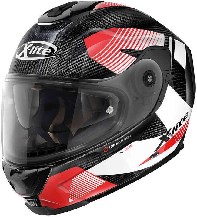 Xlite Caschi Integrali Carbon/bianco/rosso